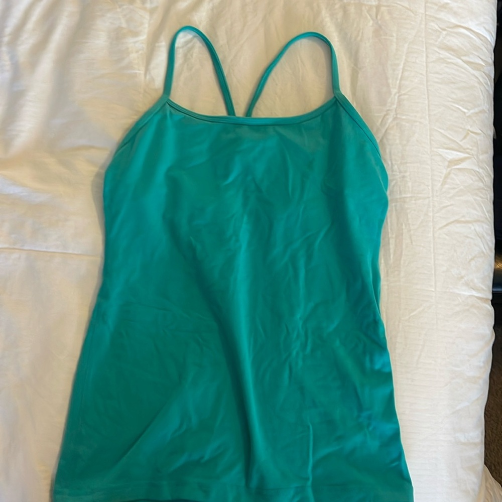 Ebb to Street teal colored Lululemon tank size 8